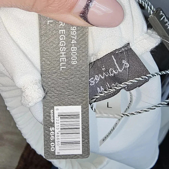 OFF THE SHOULDER 3\4 SLEVES EGGSHELL COCKTAIL BLOUSE - Picture 6 of 6